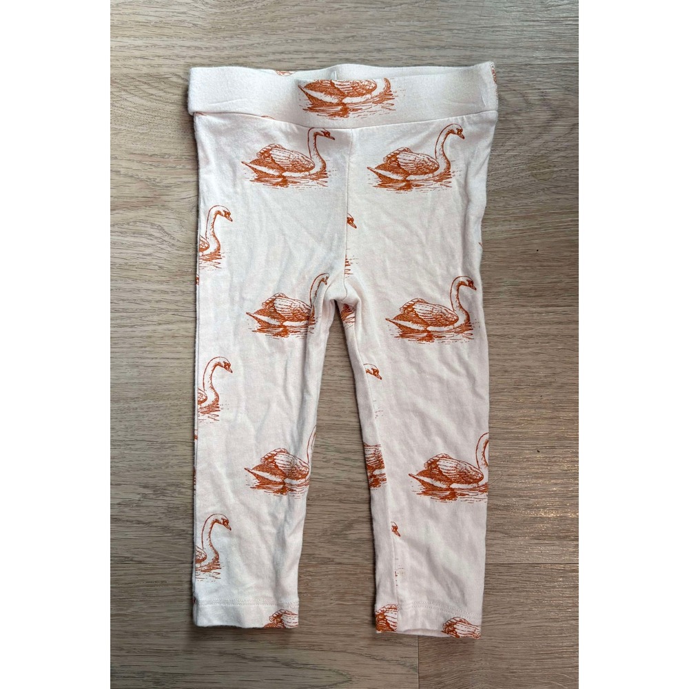 Kate Quinn Swan Pull On Leggings Bamboo Preppy Girly Coquette Minimalist Cottage - Picture 2 of 5